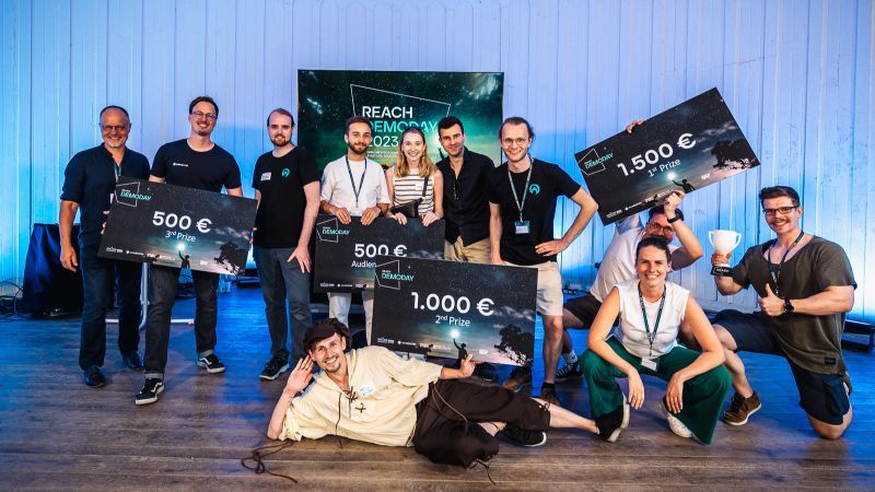 Die vier Gewinnerteams des REACH Demodays